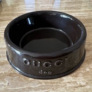 Authentic Gucci Dog Bowl